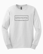 Grandpa Box Long Sleeve T-Shirt-White-Neurodiversity, ADHD & Autism Awareness & Acceptance Long-sleeve by Daily Bloom