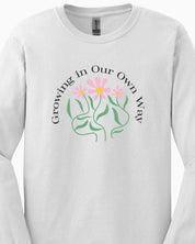 Growing in Our Own Way Long Sleeve T-Shirt-Neurodiversity, ADHD & Autism Awareness & Acceptance Long-sleeve by Daily Bloom