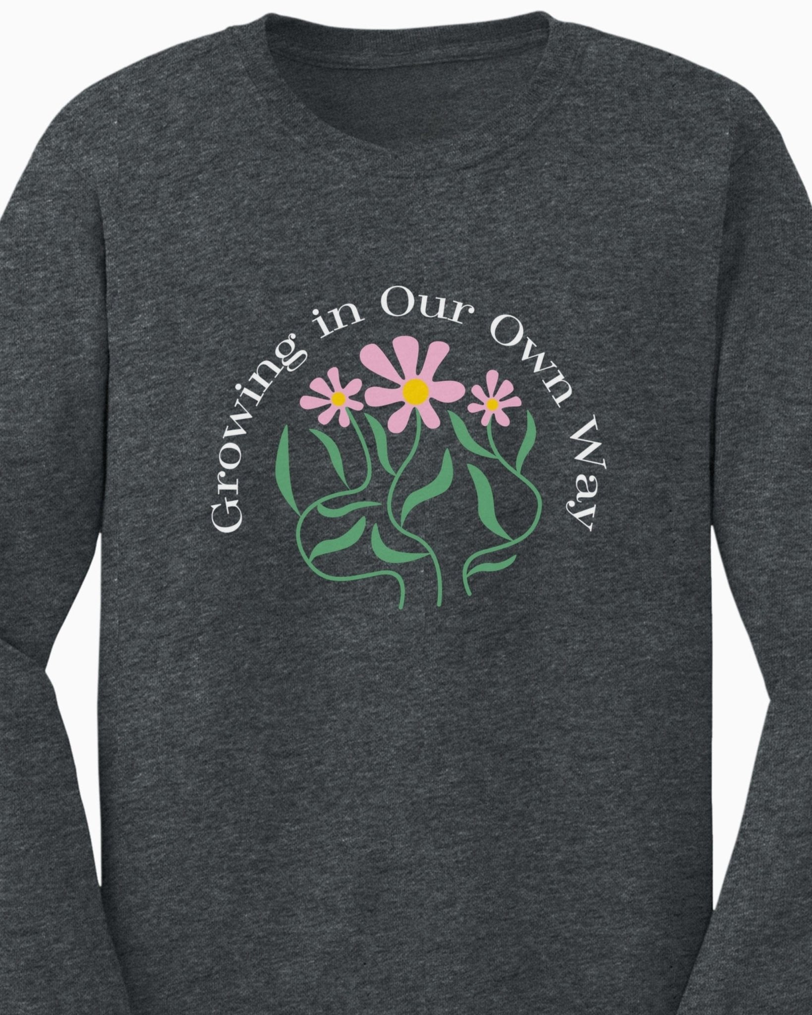 Autism Long - sleeve - Growing in Our Own Way Long Sleeve T-Shirt - Daily Bloom