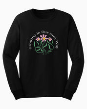 Growing in Our Own Way Long Sleeve T-Shirt-Black-Neurodiversity, ADHD & Autism Awareness & Acceptance Long-sleeve by Daily Bloom