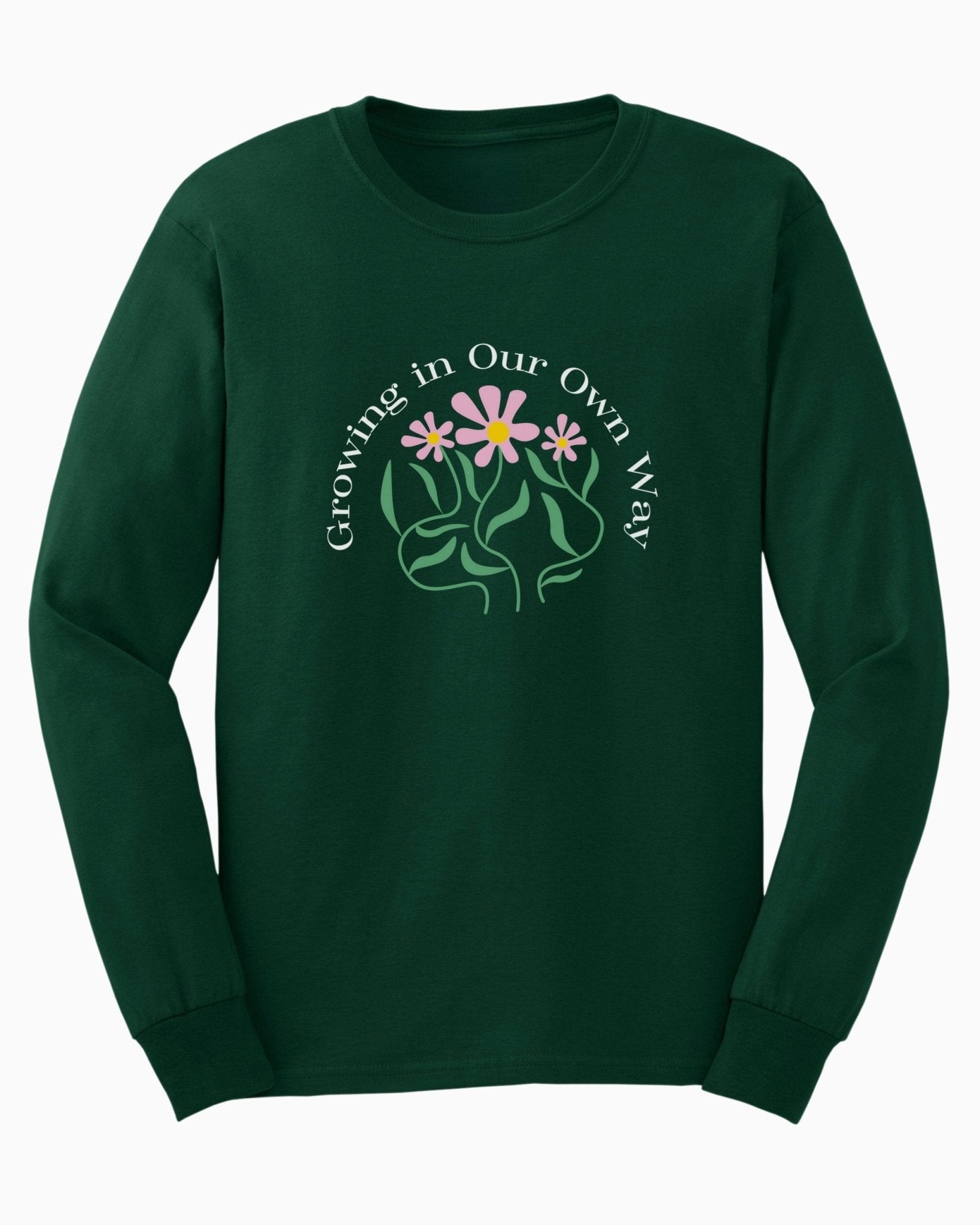 Autism Long - sleeve - Growing in Our Own Way Long Sleeve T-Shirt - Daily Bloom