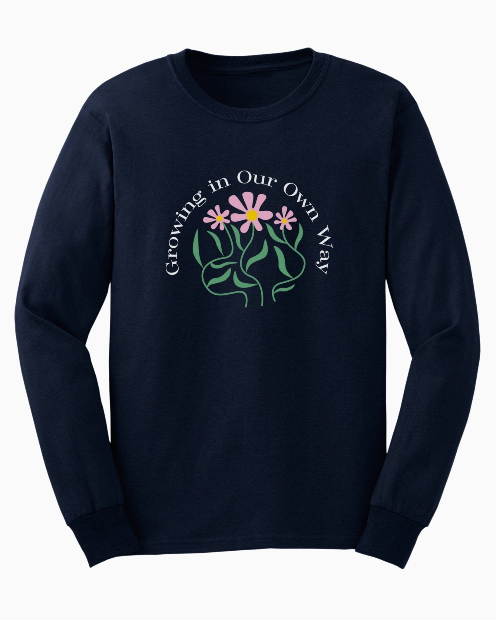 Autism Long - sleeve - Growing in Our Own Way Long Sleeve T-Shirt - Daily Bloom