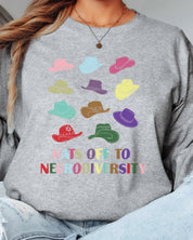 Hats off to Neurodiversity Long Sleeve T-Shirt-Neurodiversity, ADHD & Autism Awareness & Acceptance Long-sleeve by Daily Bloom
