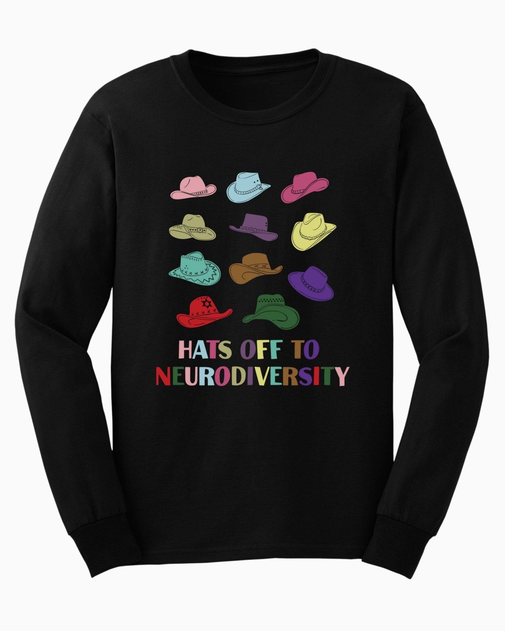 Autism Long - sleeve - Hats off to Neurodiversity Long Sleeve T-Shirt - Daily Bloom