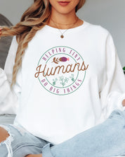 Helping Tiny Humans Do Big Things Long Sleeve T-Shirt-Neurodiversity, ADHD & Autism Awareness & Acceptance Long-sleeve by Daily Bloom