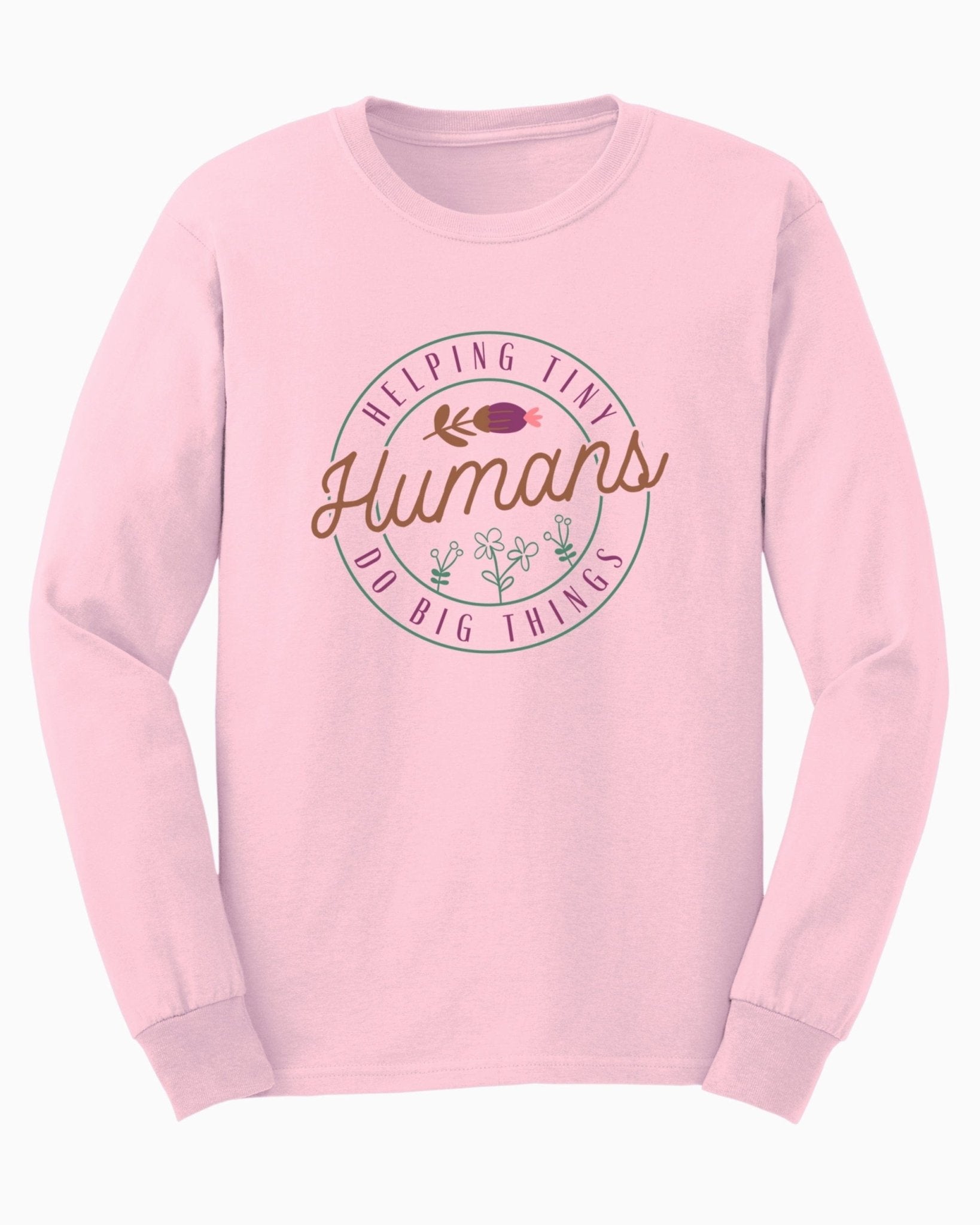 Autism Long - sleeve - Helping Tiny Humans Do Big Things Long Sleeve T-Shirt - Daily Bloom