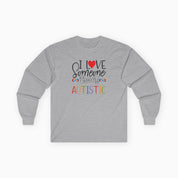 Autism Long-sleeve By Daily Bloom I Love Someone Who Is Autistic Long Sleeve T-Shirt Sport Grey / S