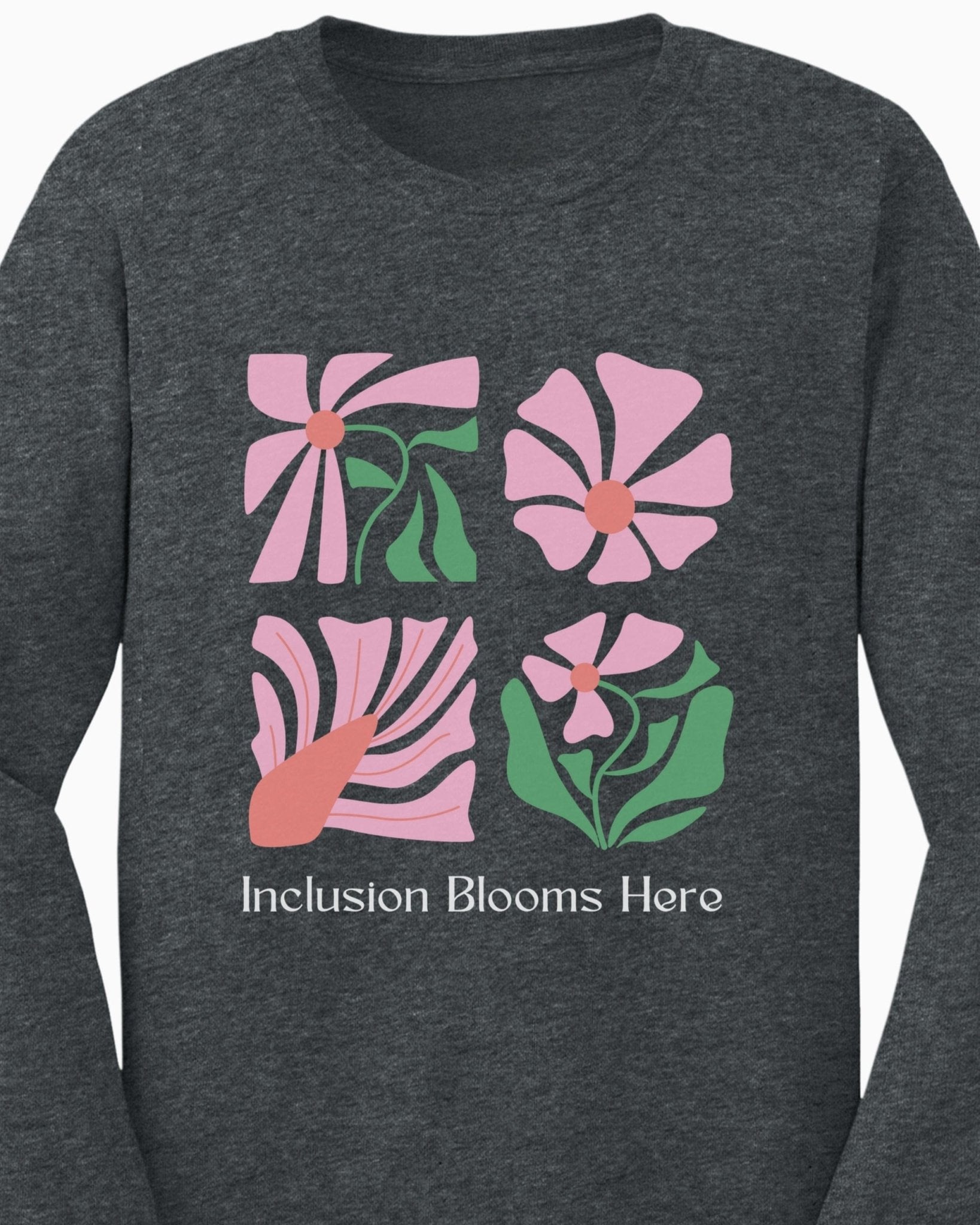 Autism Long - sleeve - Inclusion Blooms Here Long Sleeve T-Shirt - Daily Bloom
