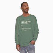 Autism Long-sleeve By Daily Bloom Inclusion Definition Comfort Colors Long Sleeve T-Shirt