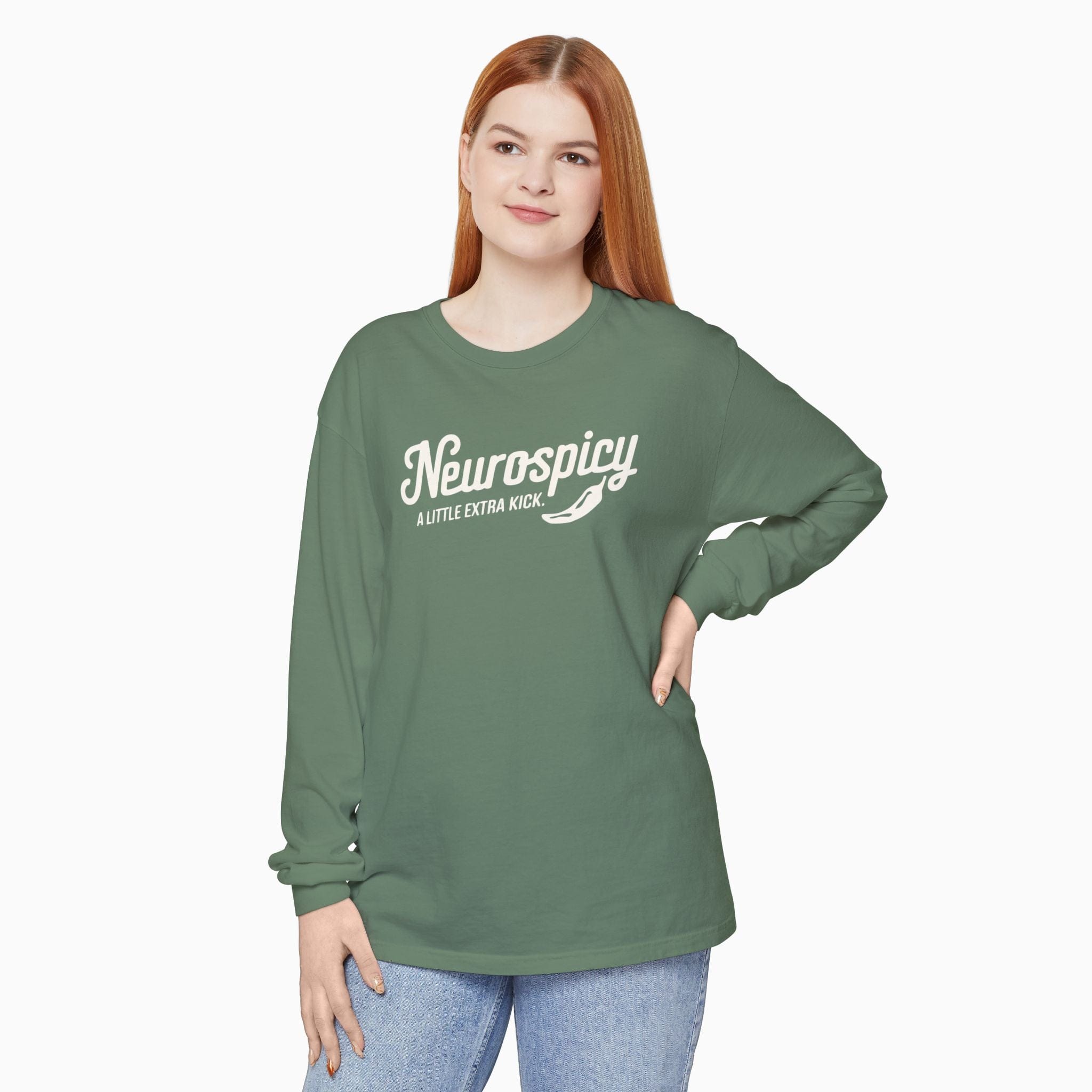 Autism Long-sleeve By Daily Bloom Neurospicy Comfort Colors Long Sleeve T-Shirt