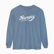 Autism Long-sleeve By Daily Bloom Neurospicy Comfort Colors Long Sleeve T-Shirt Blue Jean / S