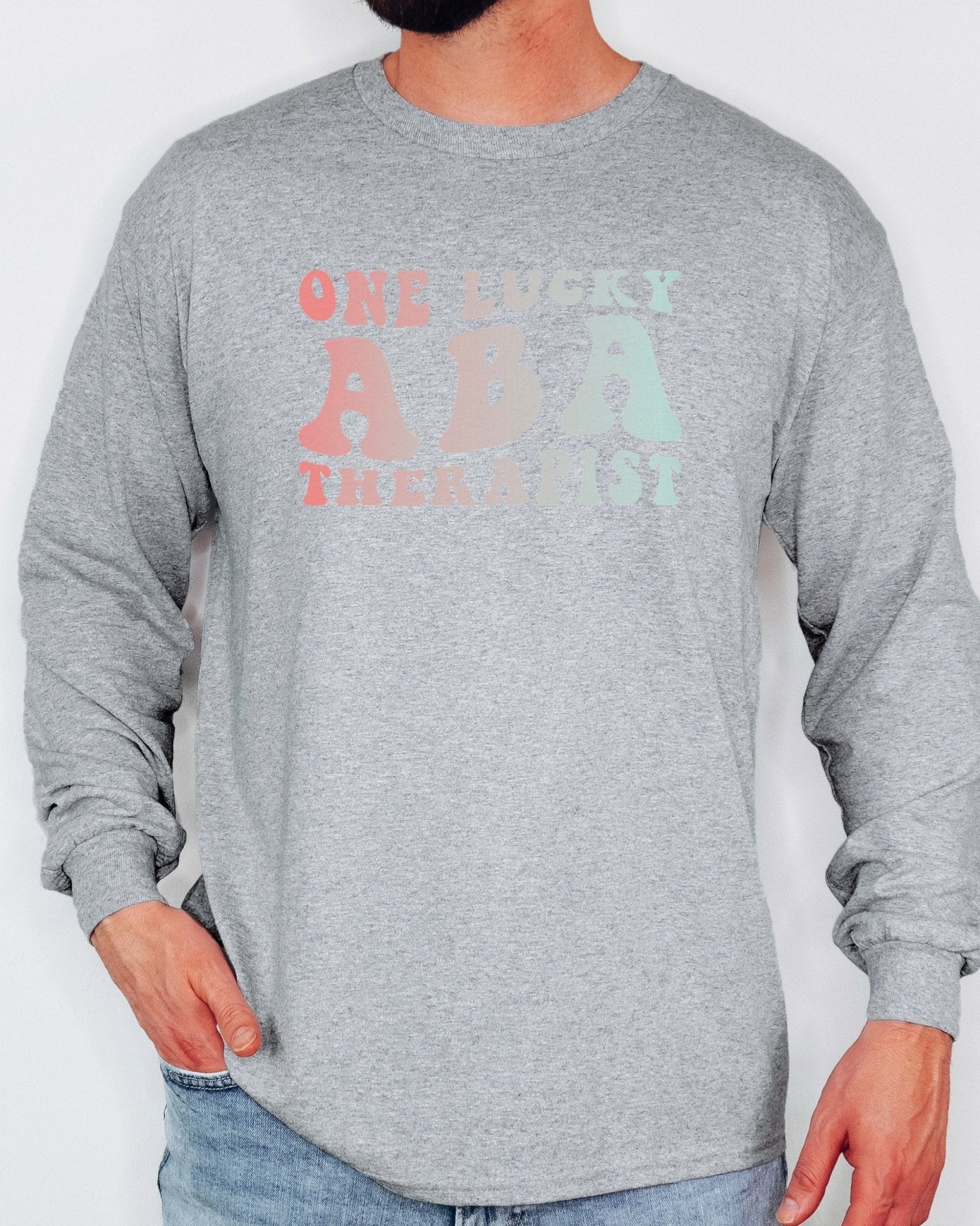 Autism Long - sleeve - One Lucky ABA Therapist Long Sleeve T-Shirt - Daily Bloom