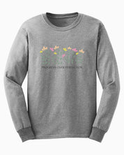 Progress Over Perfection Long Sleeve T-Shirt-Sport Grey-Neurodiversity, ADHD & Autism Awareness & Acceptance Long-sleeve by Daily Bloom