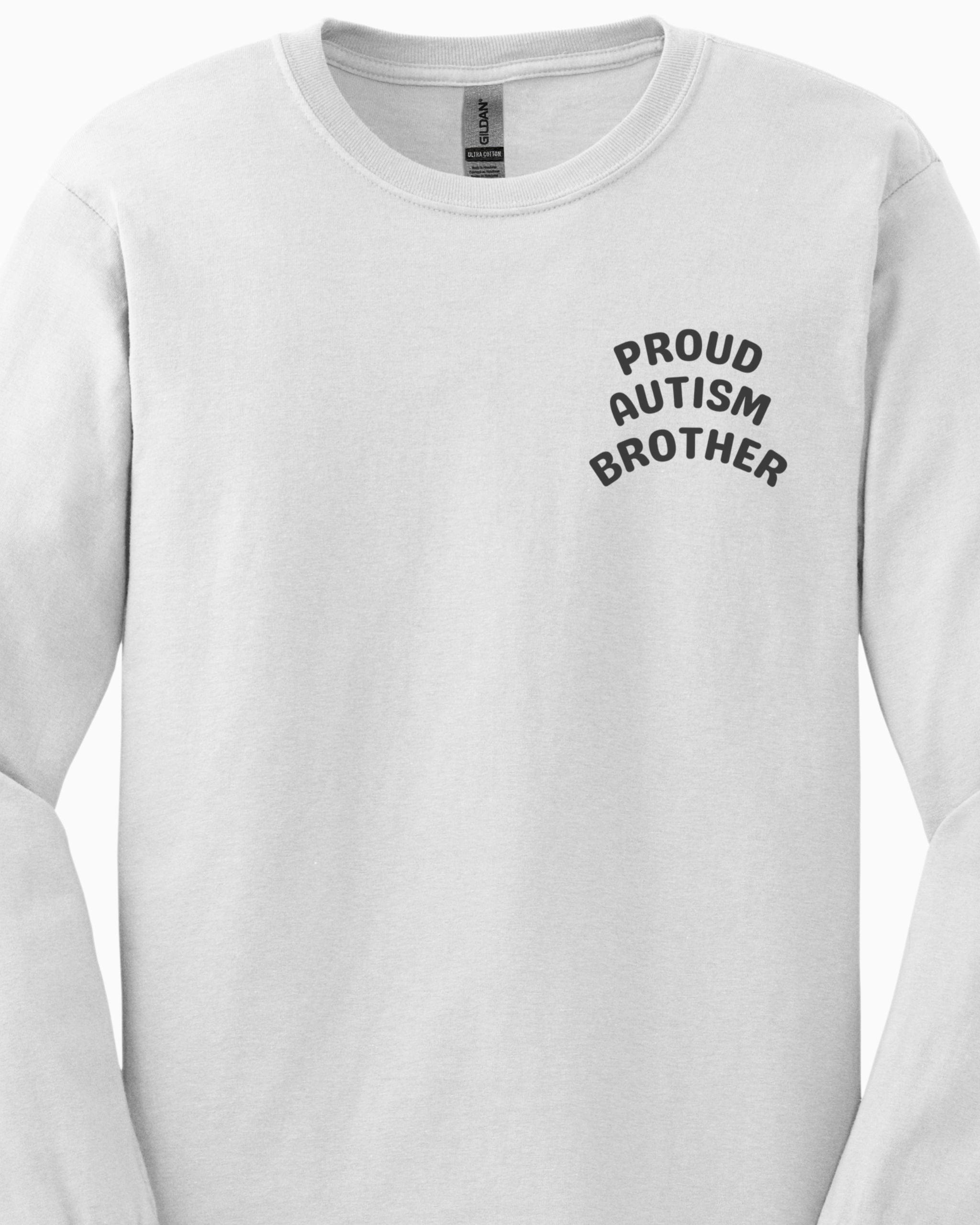 Proud Autism Brother Long Sleeve T-Shirt-Neurodiversity, ADHD & Autism Awareness & Acceptance Long-sleeve by Daily Bloom