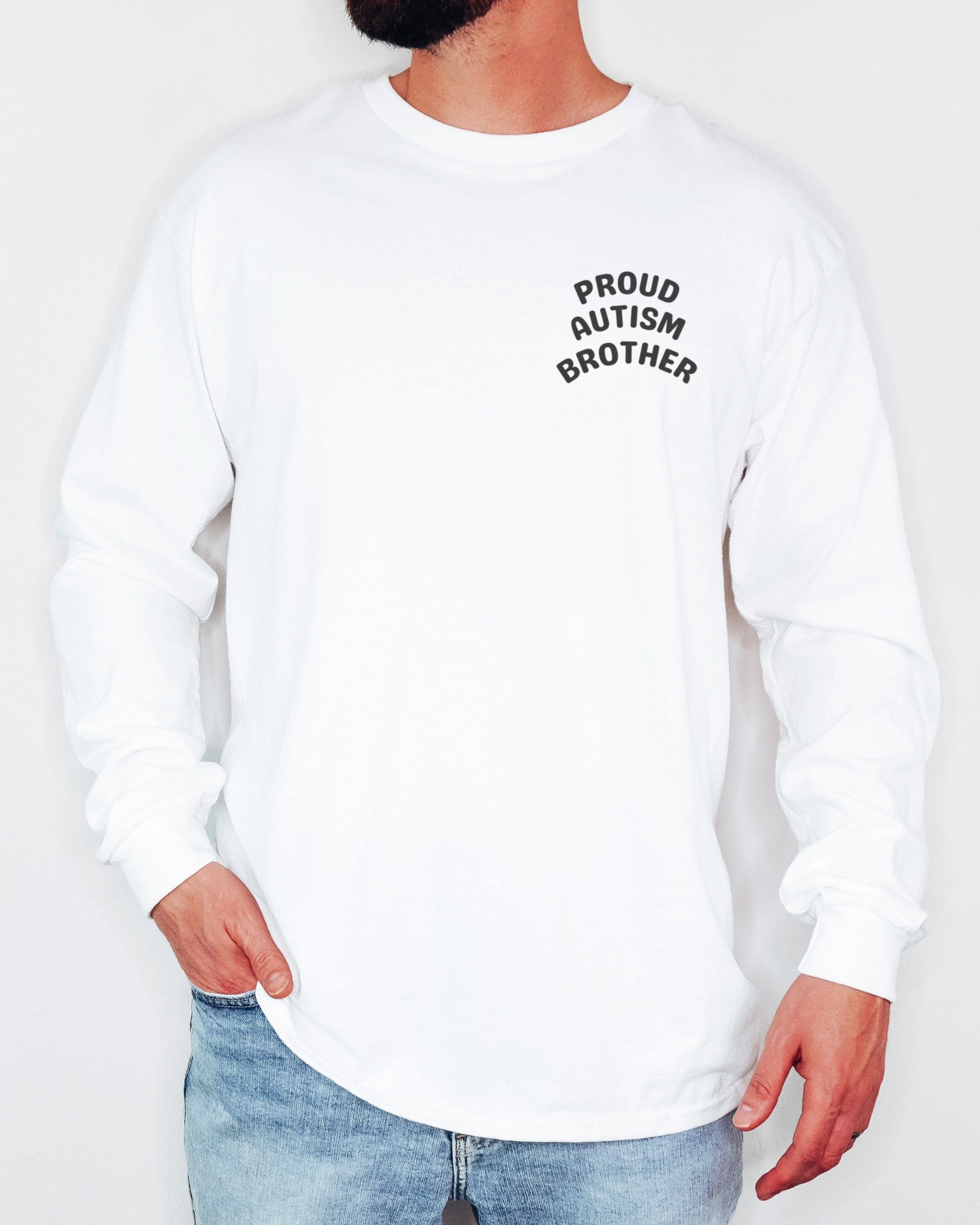 Proud Autism Brother Long Sleeve T-Shirt-Neurodiversity, ADHD & Autism Awareness & Acceptance Long-sleeve by Daily Bloom