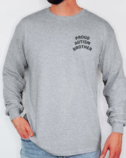 Proud Autism Brother Long Sleeve T-Shirt-Neurodiversity, ADHD & Autism Awareness & Acceptance Long-sleeve by Daily Bloom