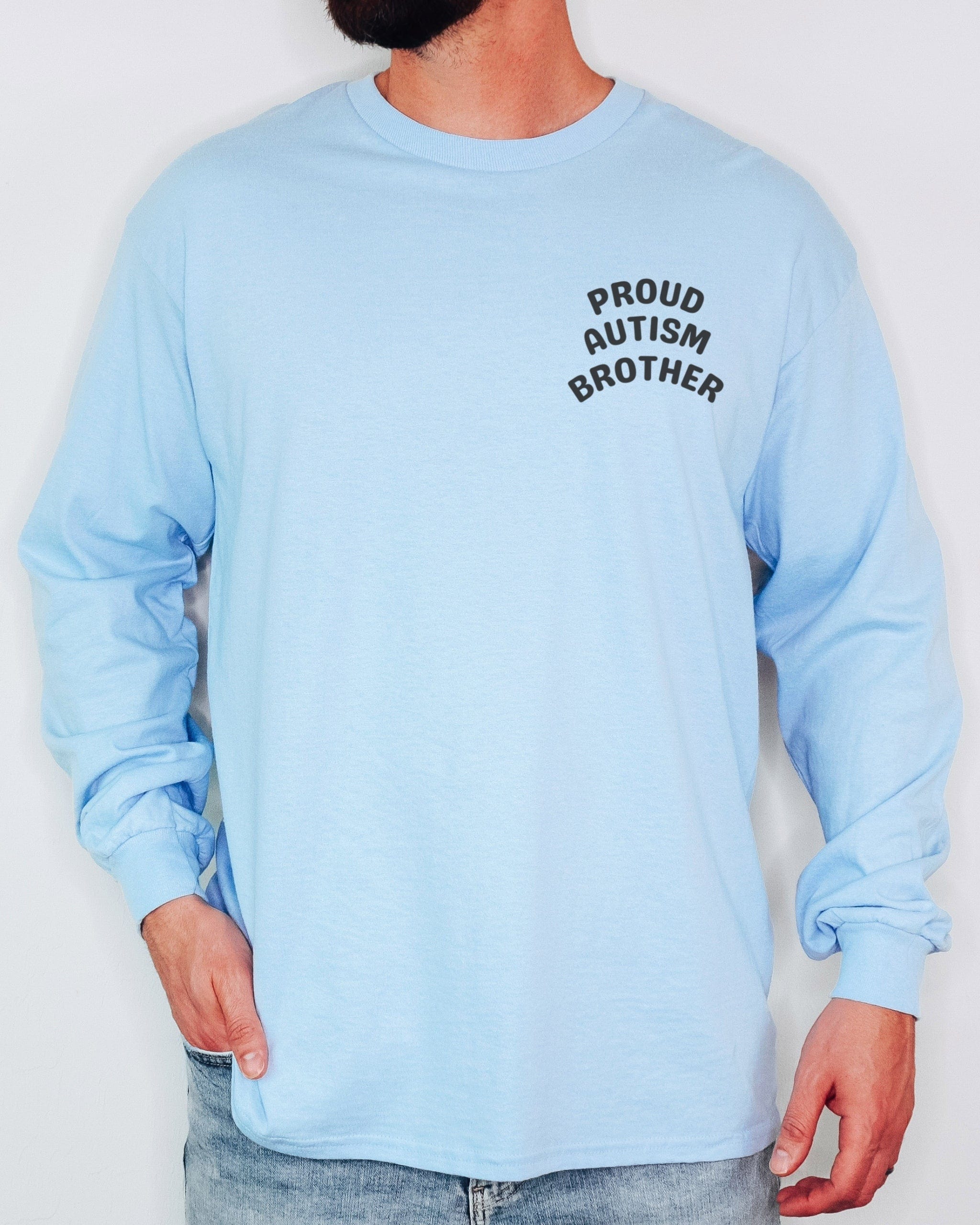 Proud Autism Brother Long Sleeve T-Shirt-Neurodiversity, ADHD & Autism Awareness & Acceptance Long-sleeve by Daily Bloom