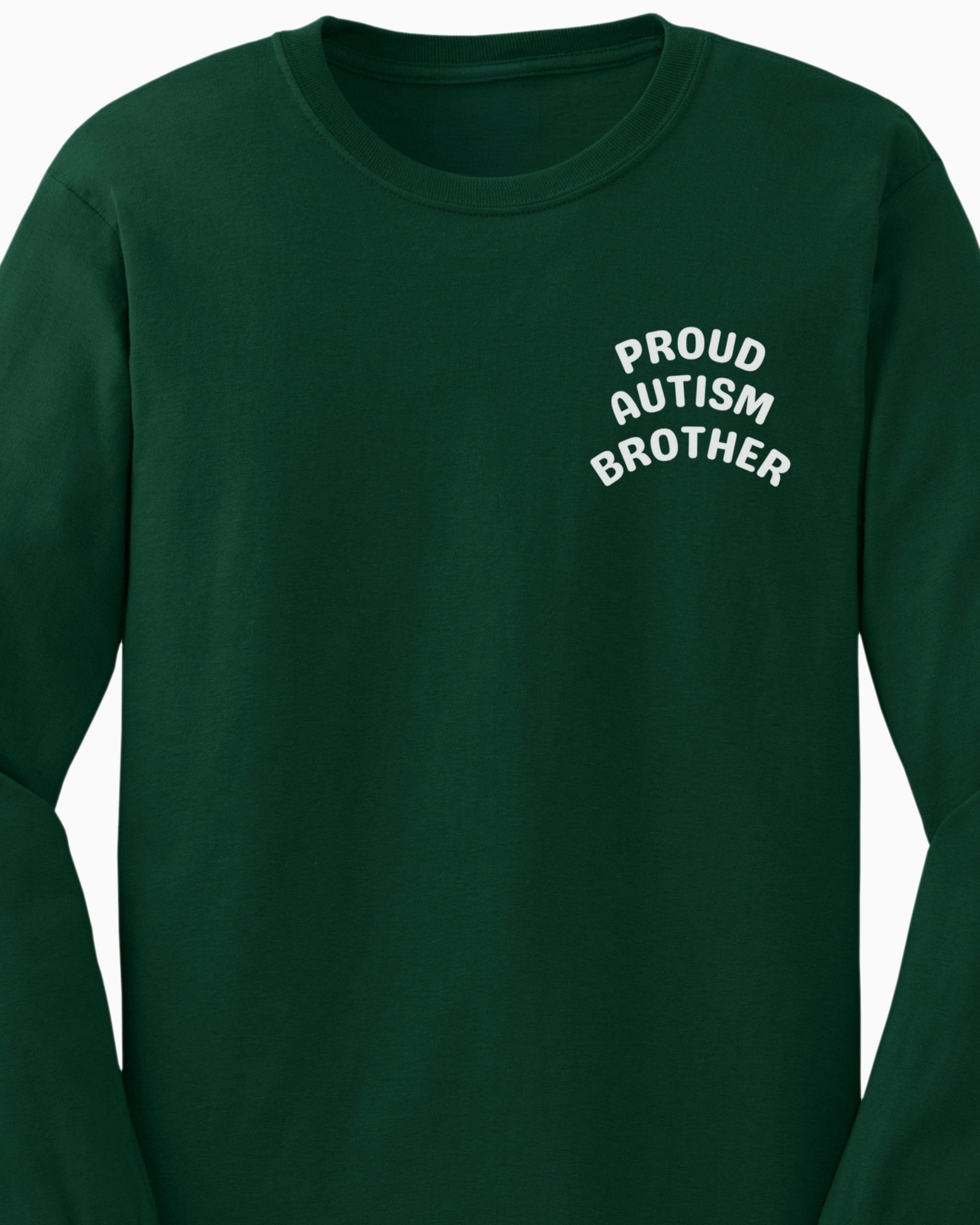 Proud Autism Brother Long Sleeve T-Shirt-Neurodiversity, ADHD & Autism Awareness & Acceptance Long-sleeve by Daily Bloom