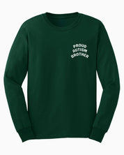 Proud Autism Brother Long Sleeve T-Shirt-Forest Green-Neurodiversity, ADHD & Autism Awareness & Acceptance Long-sleeve by Daily Bloom