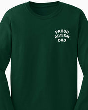 Proud Autism Dad Long Sleeve T-Shirt-Neurodiversity, ADHD & Autism Awareness & Acceptance Long-sleeve by Daily Bloom