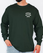 Proud Autism Dad Long Sleeve T-Shirt-Neurodiversity, ADHD & Autism Awareness & Acceptance Long-sleeve by Daily Bloom