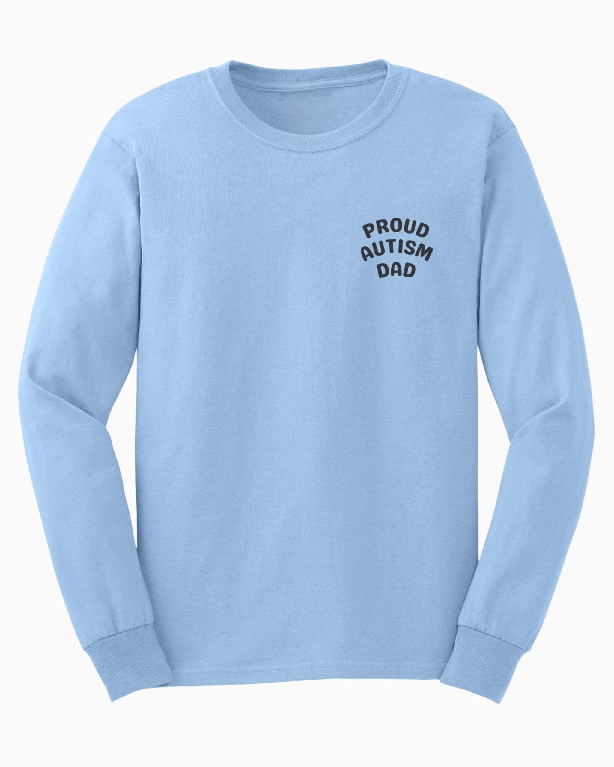 Proud Autism Dad Long Sleeve T-Shirt-Light Blue-Neurodiversity, ADHD & Autism Awareness & Acceptance Long-sleeve by Daily Bloom