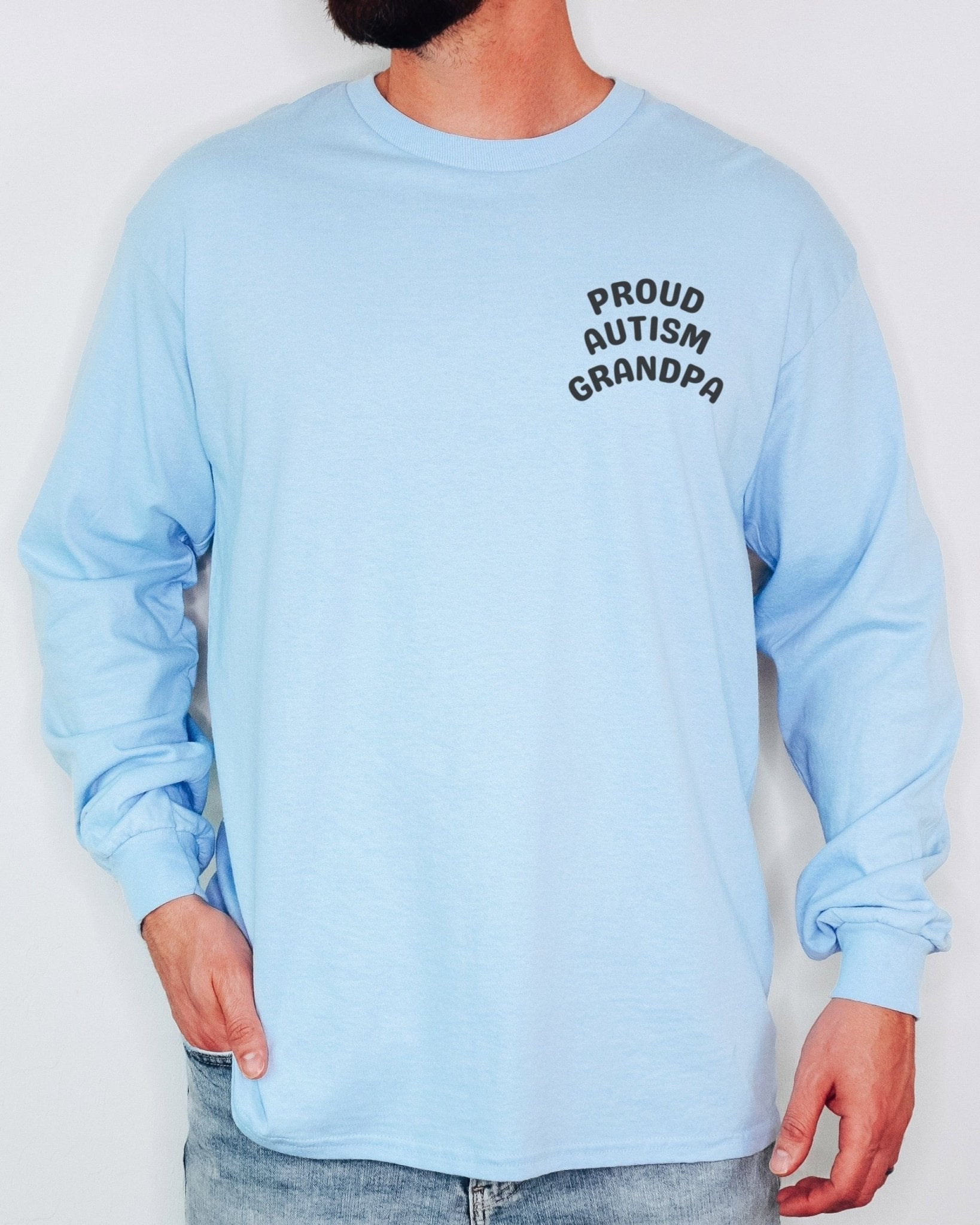 Autism Long - sleeve - Proud Autism Grandpa Long Sleeve T-Shirt - Daily Bloom