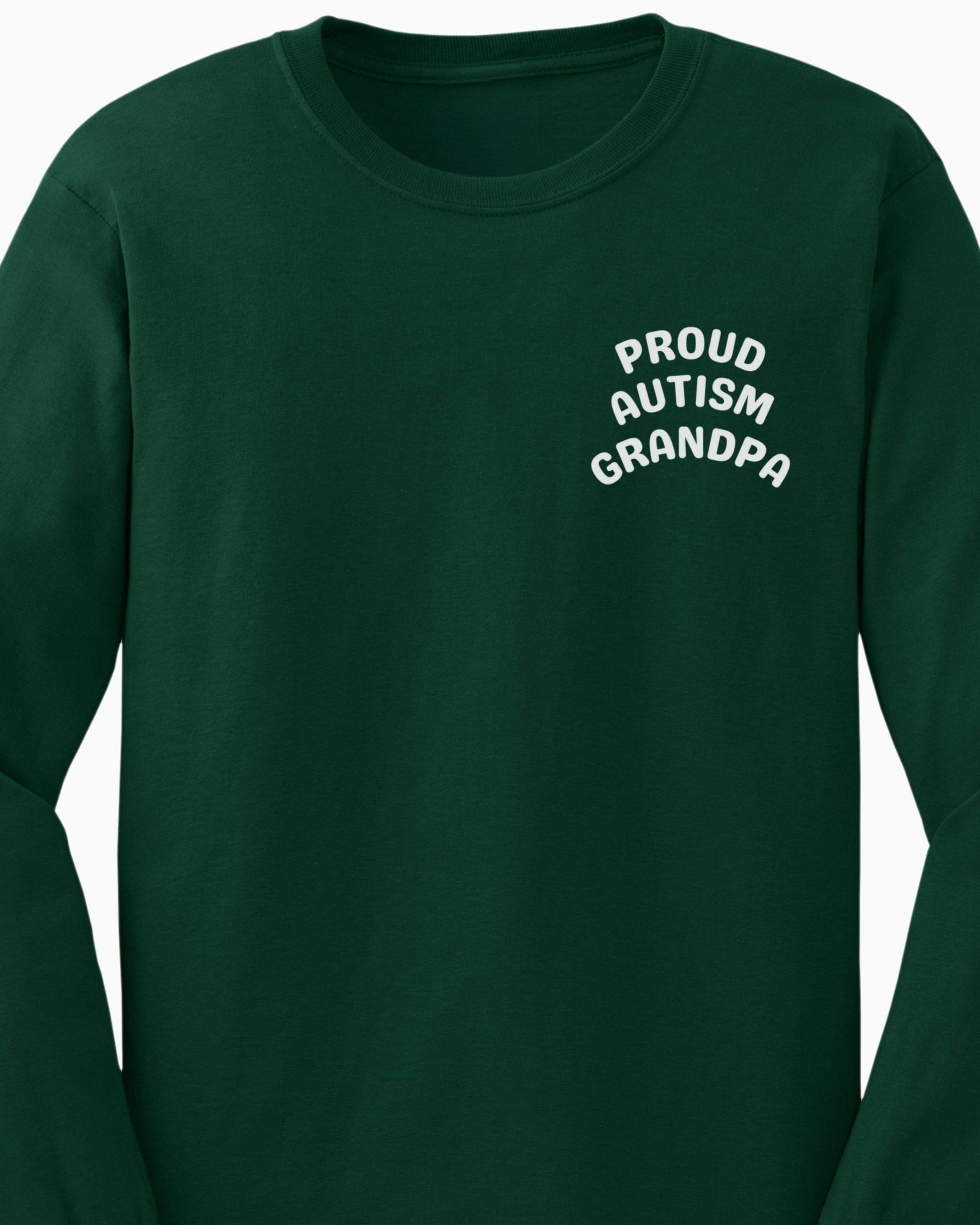 Proud Autism Grandpa Long Sleeve T-Shirt-Neurodiversity, ADHD & Autism Awareness & Acceptance Long-sleeve by Daily Bloom