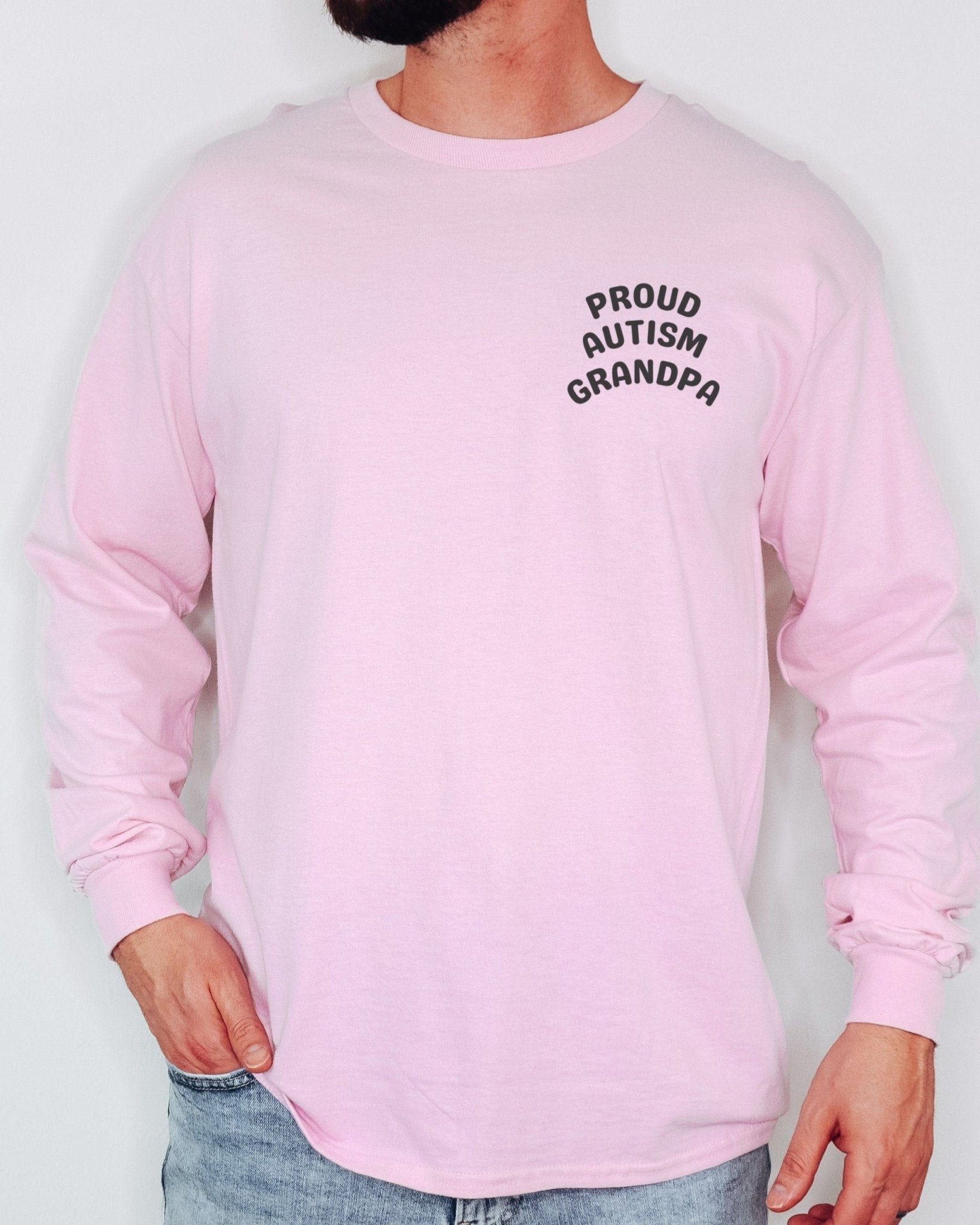 Autism Long - sleeve - Proud Autism Grandpa Long Sleeve T-Shirt - Daily Bloom