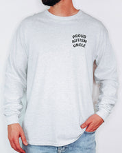 Proud Autism Uncle Long Sleeve T-Shirt-Neurodiversity, ADHD & Autism Awareness & Acceptance Long-sleeve by Daily Bloom