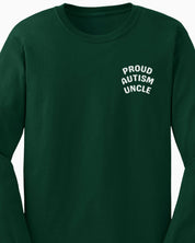 Proud Autism Uncle Long Sleeve T-Shirt-Neurodiversity, ADHD & Autism Awareness & Acceptance Long-sleeve by Daily Bloom