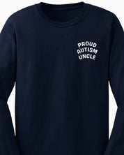 Proud Autism Uncle Long Sleeve T-Shirt-Neurodiversity, ADHD & Autism Awareness & Acceptance Long-sleeve by Daily Bloom