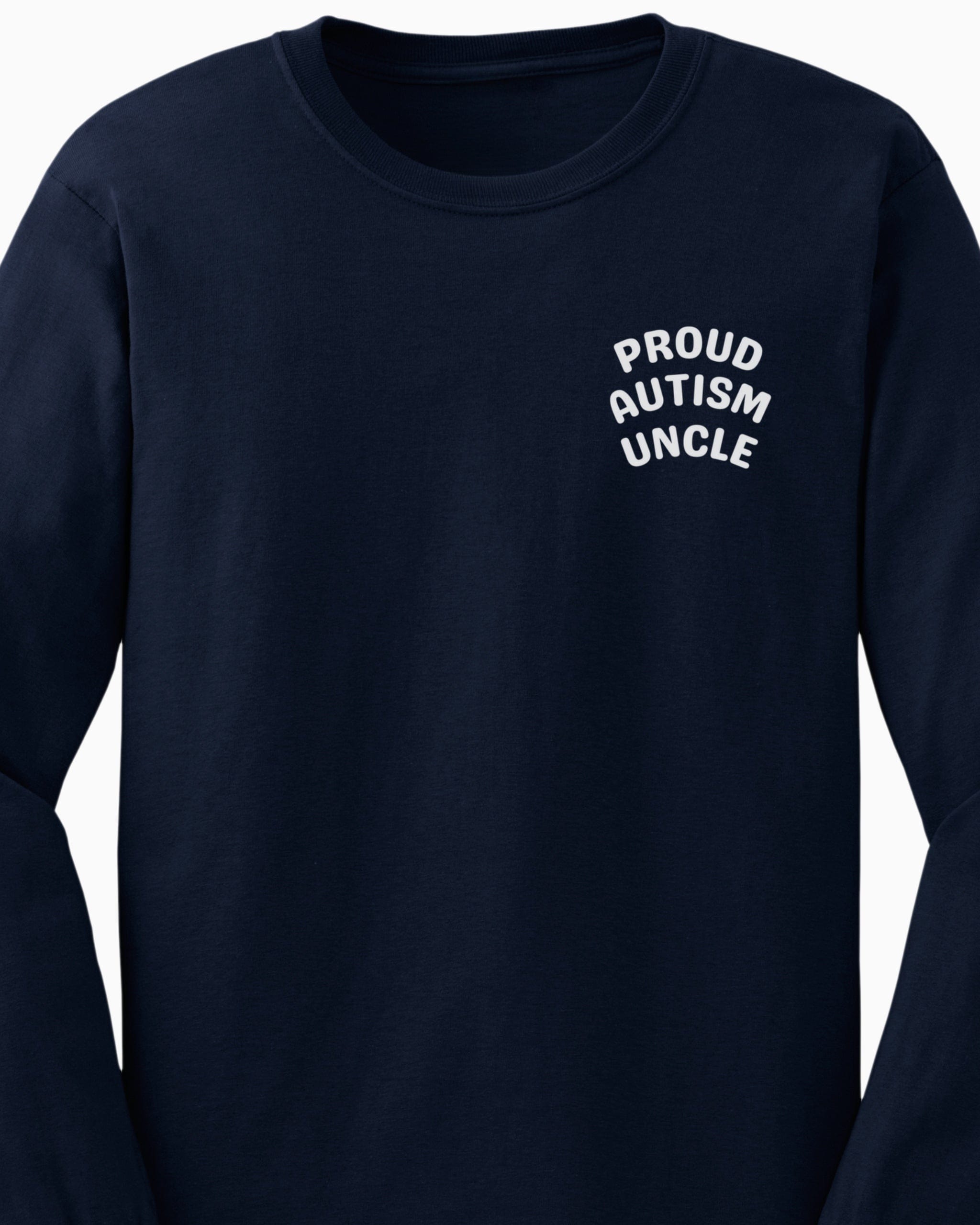 Proud Autism Uncle Long Sleeve T-Shirt-Neurodiversity, ADHD & Autism Awareness & Acceptance Long-sleeve by Daily Bloom