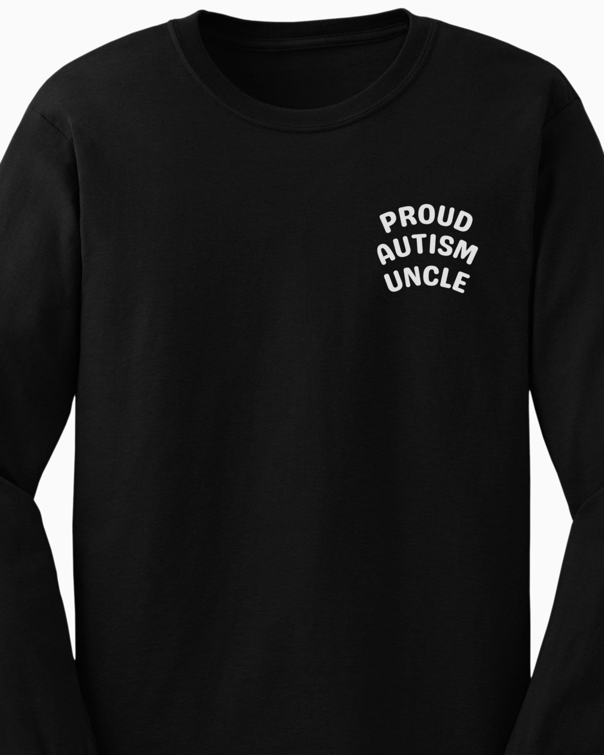 Proud Autism Uncle Long Sleeve T-Shirt-Neurodiversity, ADHD & Autism Awareness & Acceptance Long-sleeve by Daily Bloom