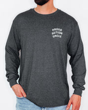 Proud Autism Uncle Long Sleeve T-Shirt-Neurodiversity, ADHD & Autism Awareness & Acceptance Long-sleeve by Daily Bloom