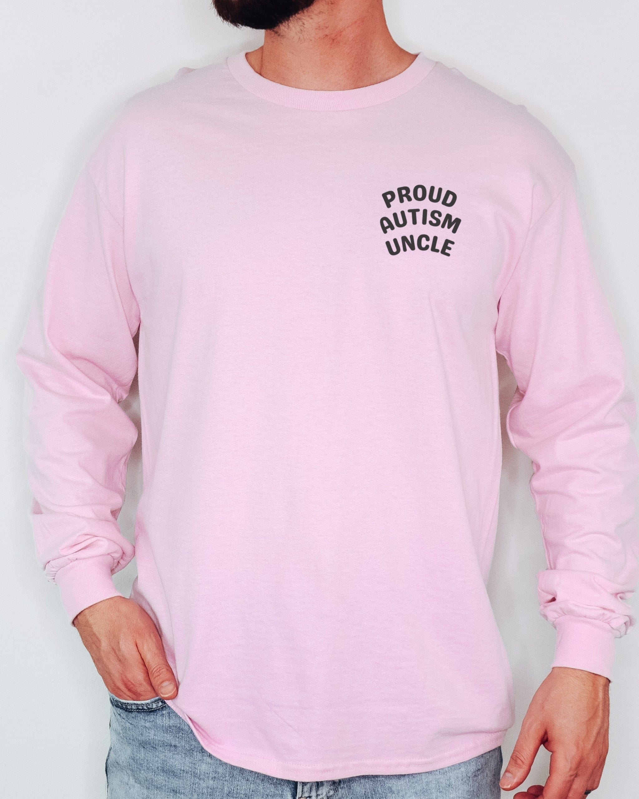 Proud Autism Uncle Long Sleeve T-Shirt-Neurodiversity, ADHD & Autism Awareness & Acceptance Long-sleeve by Daily Bloom