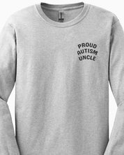 Proud Autism Uncle Long Sleeve T-Shirt-Neurodiversity, ADHD & Autism Awareness & Acceptance Long-sleeve by Daily Bloom
