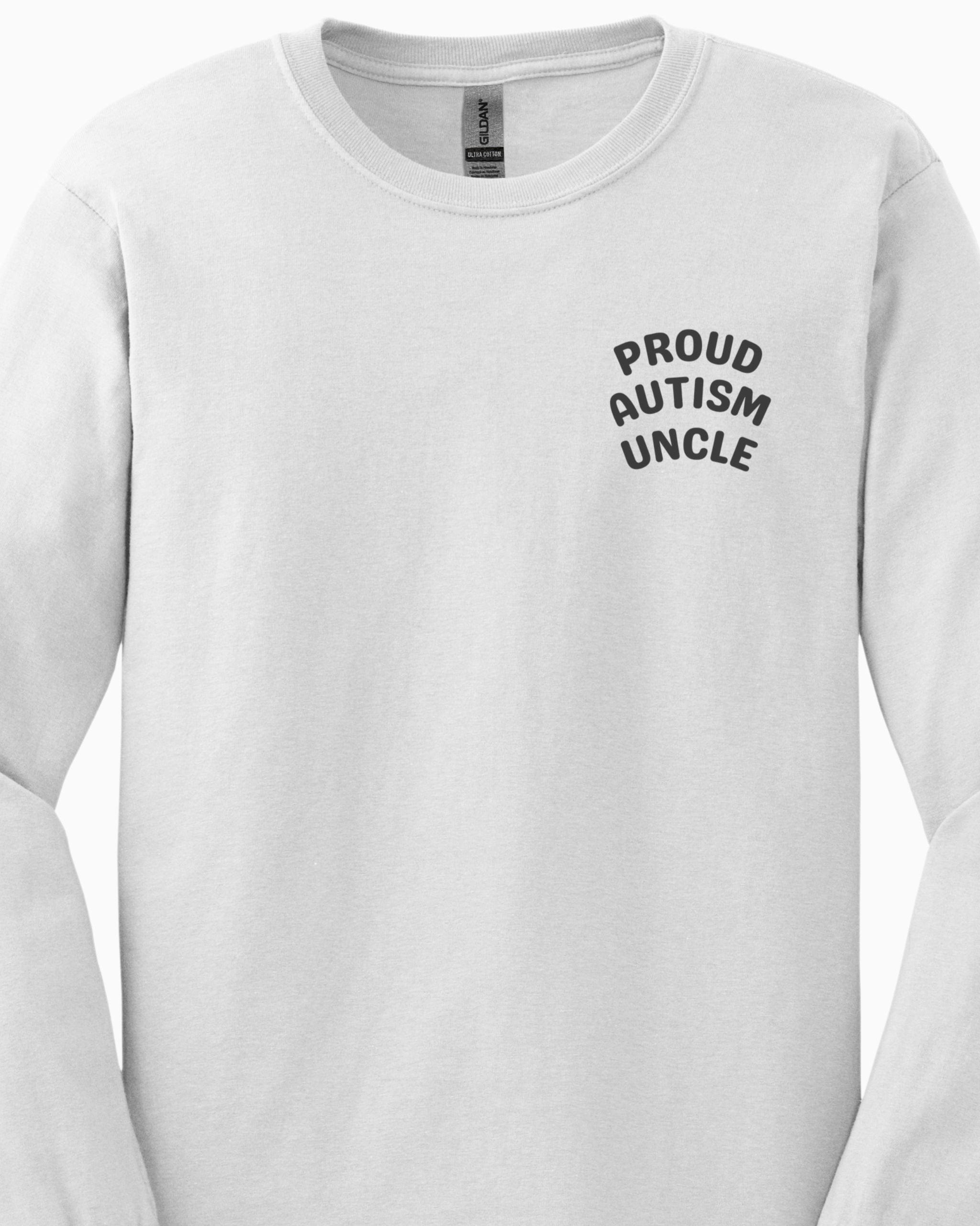 Proud Autism Uncle Long Sleeve T-Shirt-Neurodiversity, ADHD & Autism Awareness & Acceptance Long-sleeve by Daily Bloom