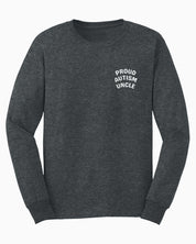 Proud Autism Uncle Long Sleeve T-Shirt-Dark Heather-Neurodiversity, ADHD & Autism Awareness & Acceptance Long-sleeve by Daily Bloom