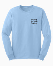 Proud Autism Uncle Long Sleeve T-Shirt-Light Blue-Neurodiversity, ADHD & Autism Awareness & Acceptance Long-sleeve by Daily Bloom