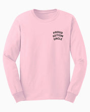 Proud Autism Uncle Long Sleeve T-Shirt-Light Pink-Neurodiversity, ADHD & Autism Awareness & Acceptance Long-sleeve by Daily Bloom