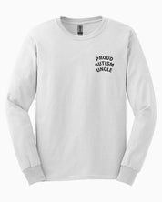Proud Autism Uncle Long Sleeve T-Shirt-White-Neurodiversity, ADHD & Autism Awareness & Acceptance Long-sleeve by Daily Bloom