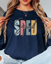 SPED Squad Long Sleeve T-Shirt-Neurodiversity, ADHD & Autism Awareness & Acceptance Long-sleeve by Daily Bloom