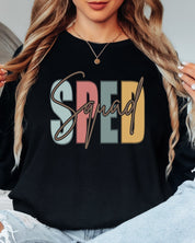 SPED Squad Long Sleeve T-Shirt-Neurodiversity, ADHD & Autism Awareness & Acceptance Long-sleeve by Daily Bloom