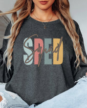 SPED Squad Long Sleeve T-Shirt-Neurodiversity, ADHD & Autism Awareness & Acceptance Long-sleeve by Daily Bloom