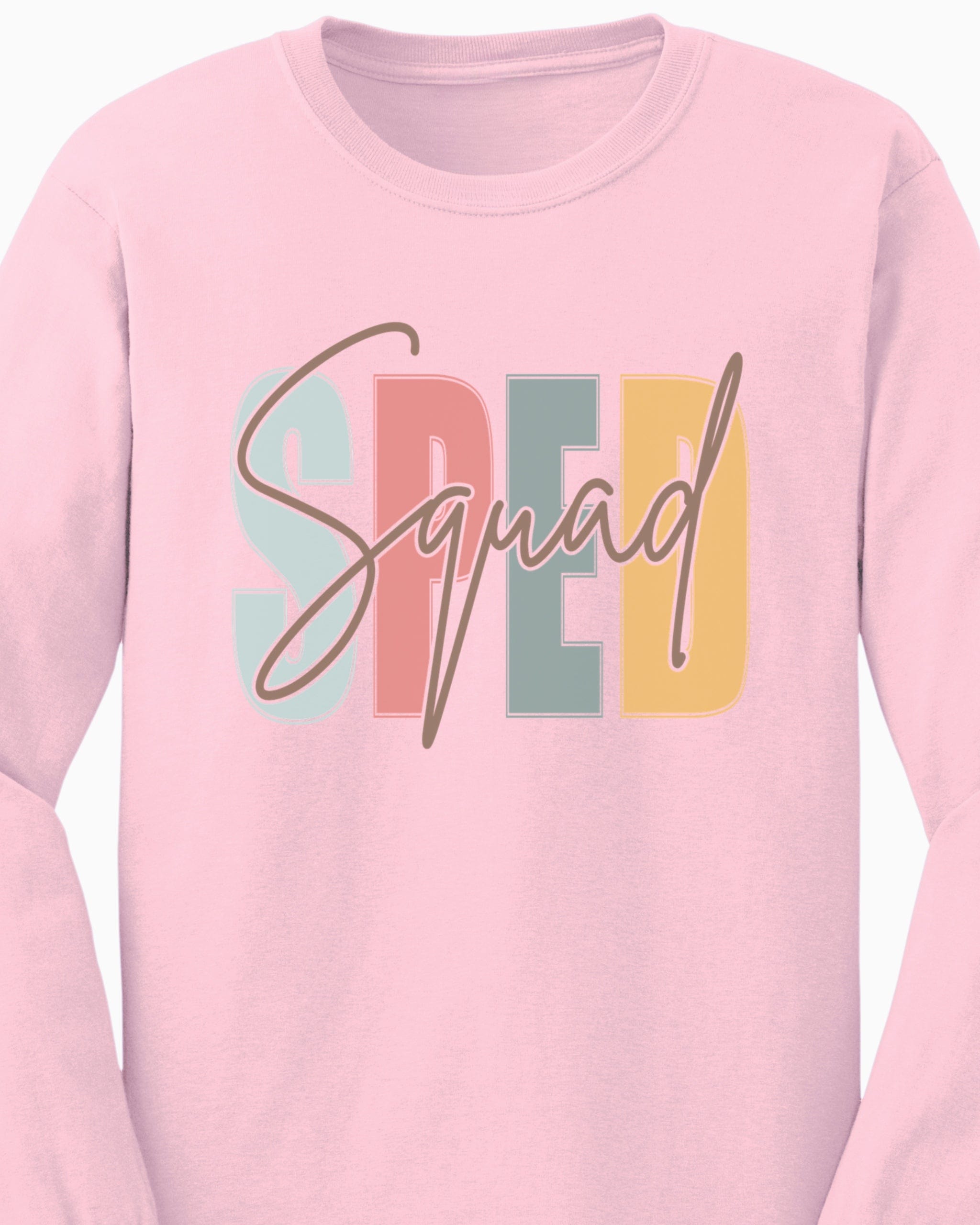 SPED Squad Long Sleeve T-Shirt-Neurodiversity, ADHD & Autism Awareness & Acceptance Long-sleeve by Daily Bloom