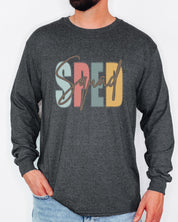 SPED Squad Long Sleeve T-Shirt-Neurodiversity, ADHD & Autism Awareness & Acceptance Long-sleeve by Daily Bloom