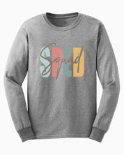 SPED Squad Long Sleeve T-Shirt-Sport Grey-Neurodiversity, ADHD & Autism Awareness & Acceptance Long-sleeve by Daily Bloom