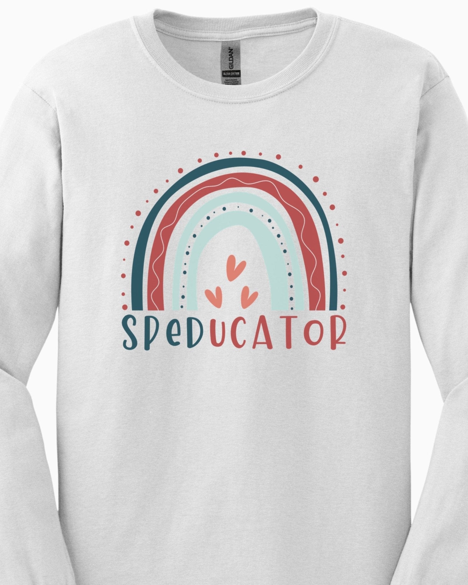 Autism Long - sleeve - SPEDucator Boho Rainbow Long Sleeve T-Shirt - Daily Bloom