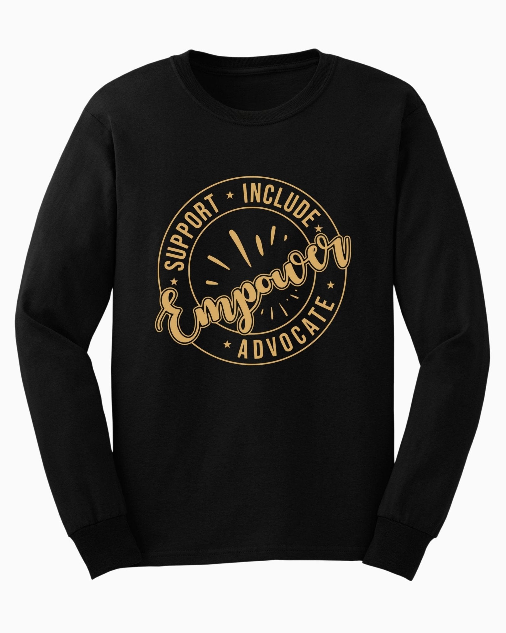 Autism Long - sleeve - Support Include Advocate Empower Long Sleeve T-Shirt - Daily Bloom